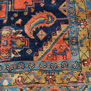 Vis Rug with Blue Goat Icon