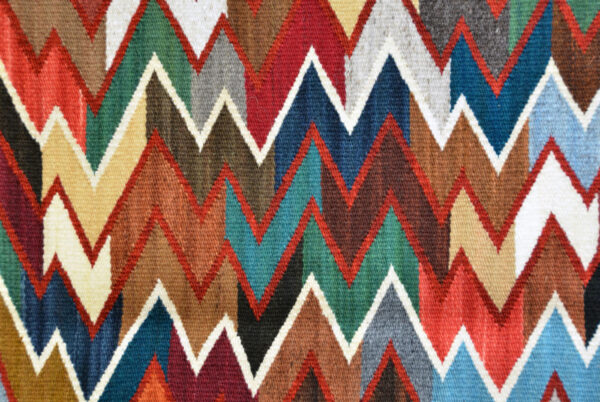 Eye Dazzler woven by Frances Begay