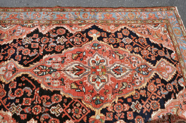 Antique village rug Iran H0066