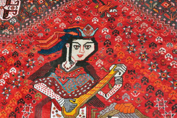 Qashqai Rug with Women Musicians