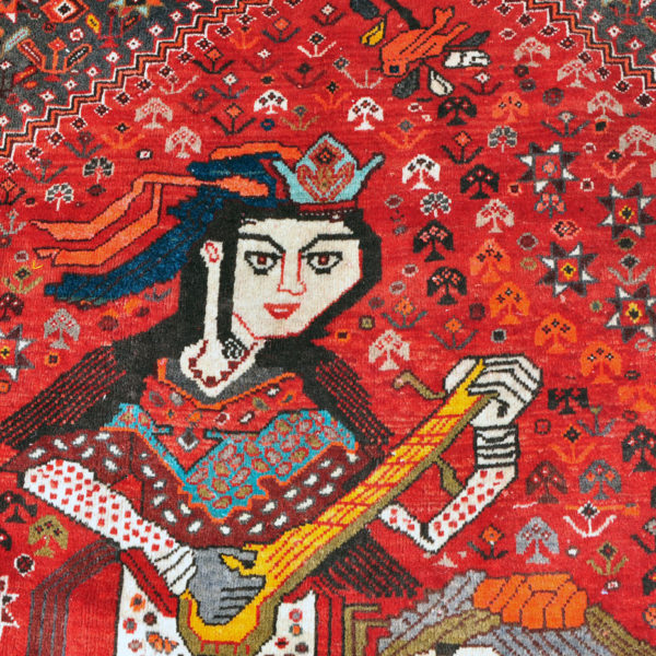 Qashqai Rug with Women Musicians