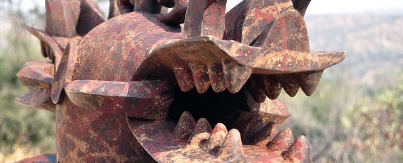 Senufo mask chameleons