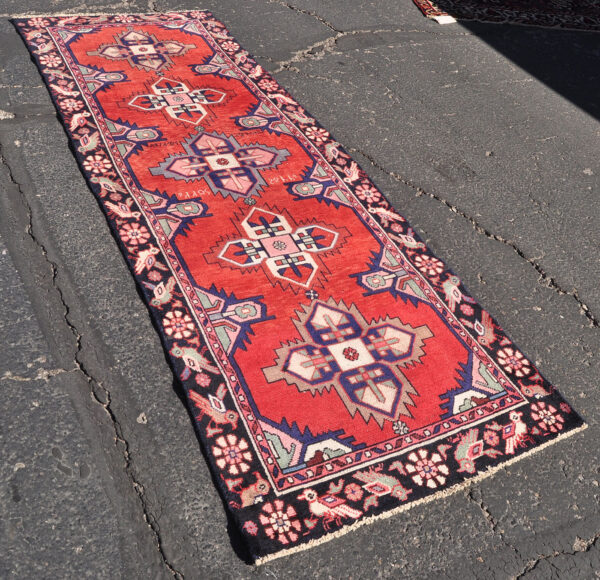 <a class="more-link" href="https://dingo.gallery/product/runner-persian-tribal-medallion-and-bird-rug-8-ft-10-in-by-3-ft/">Continue Reading →</a> Kurdish Iran rug birds