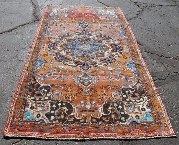Vibrant tribal carpet Iran