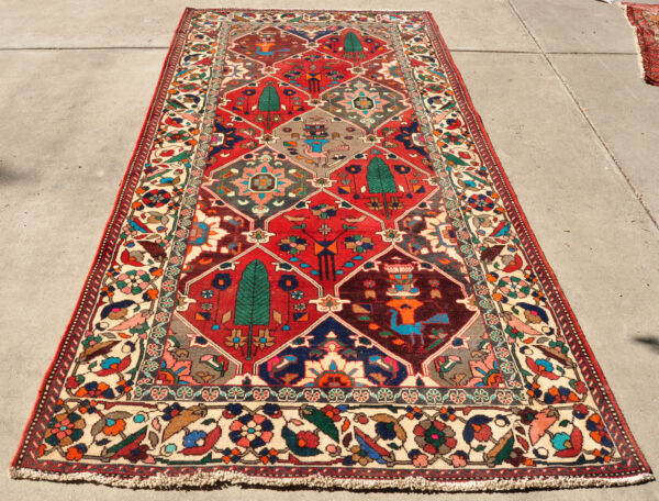 Persian Bakhtiar Bird Cypress Rug