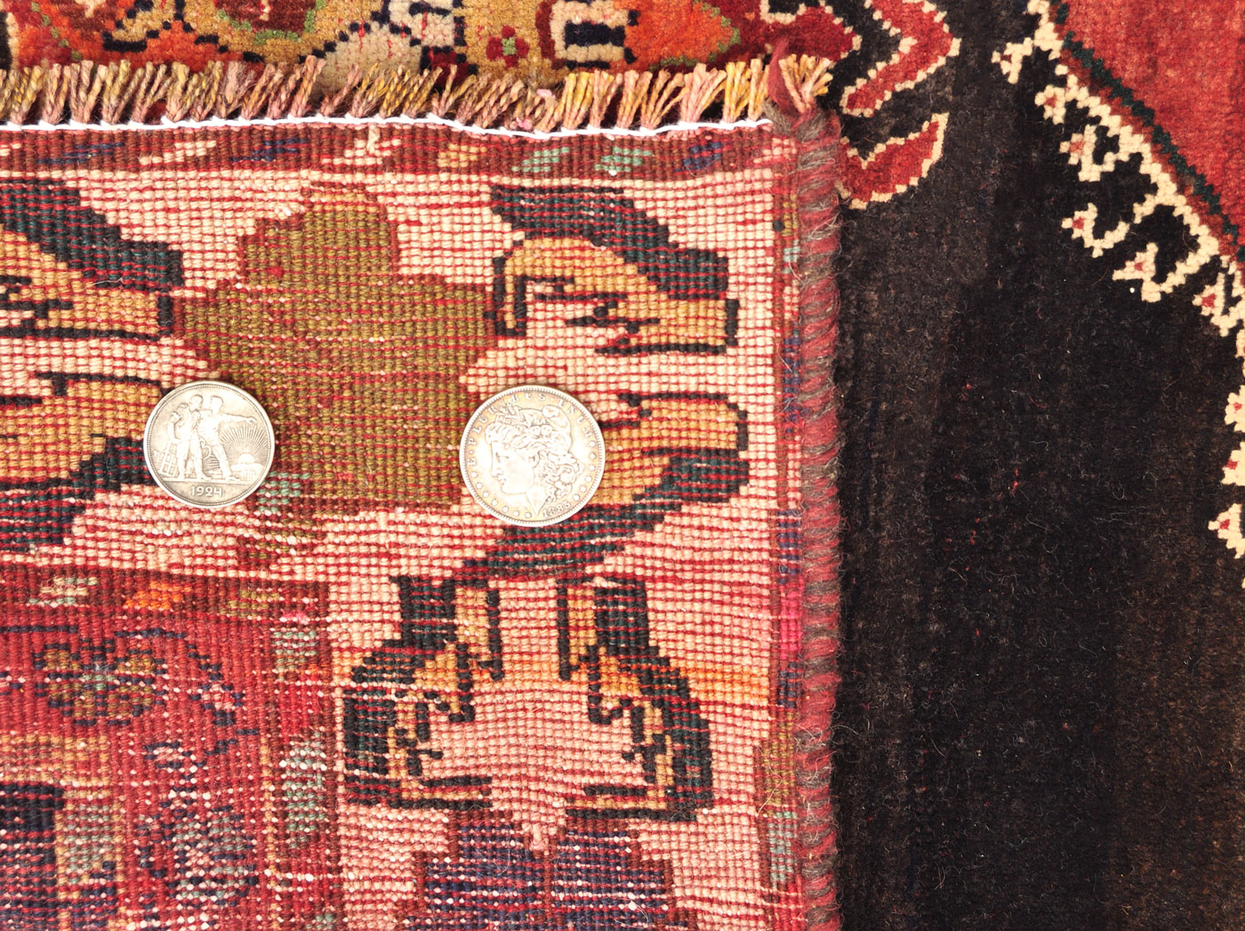 <a class="more-link" href="https://dingo.gallery/product/persian-qashqai-tribal-medallion-rug-6-ft-8-in-by-3-ft-10-in/">Continue Reading →</a> Qashqai red and black rug