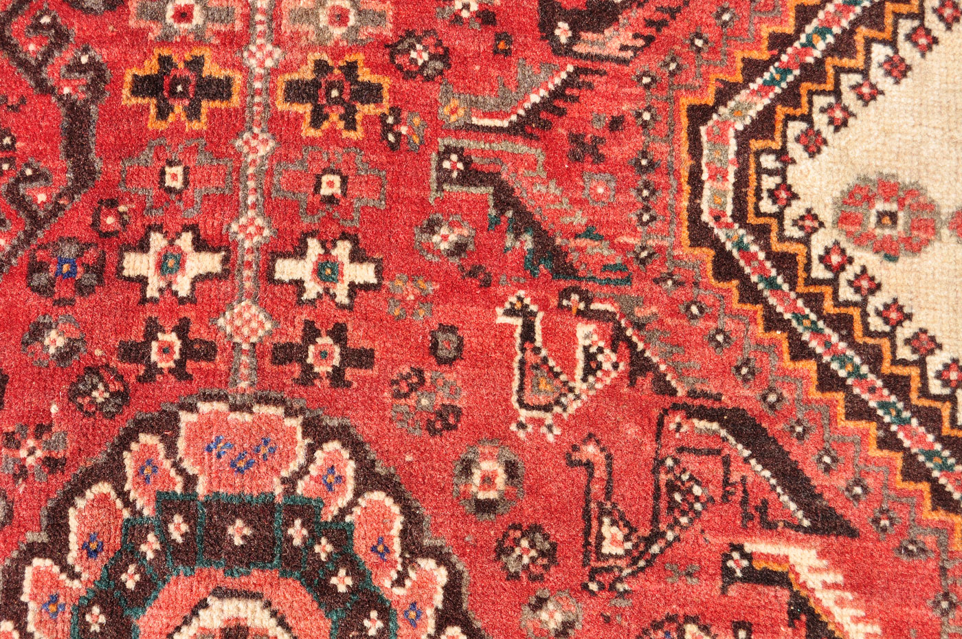 <a class="more-link" href="https://dingo.gallery/product/persian-qashqai-triple-medallion-rug-with-deer-birds-cat-and-buffalo-or-oxen-9-ft-6-in-by-6-ft-4-in/">Continue Reading →</a> S0175_9-10×5-10_O61_20w