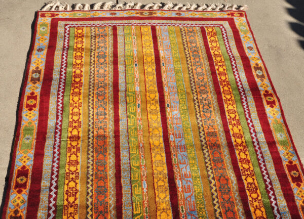 <a class="more-link" href="https://dingo.gallery/product/bold-striped-wool-rug-with-tassels-6-ft-5-in-by-4-ft/">Continue Reading →</a> Bold wool Yalameh Caucasian Rug