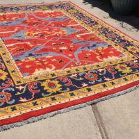 Uzbek tribal Sun Rug