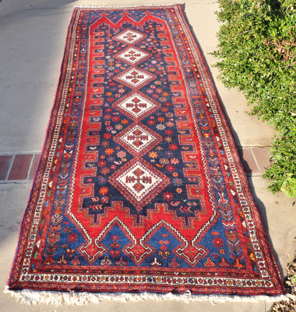 <a class="more-link" href="https://dingo.gallery/product/runner-persian-afshari-tribal-rug-10-ft-7-in-by-3-ft-6-in/">Continue Reading →</a> Afshari Tribal Runner - Iran