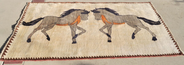 <a class="more-link" href="https://dingo.gallery/product/pictorial-horse-gabbeh-persian-qashqai-rug-7-ft-by-3-ft-10-in/">Continue Reading →</a> Gabbeh Qashqai Horse Rug