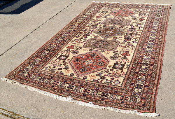Ardabil snake birds Persian rug