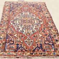 Antique Bakhtiari Heriz Persian Rug