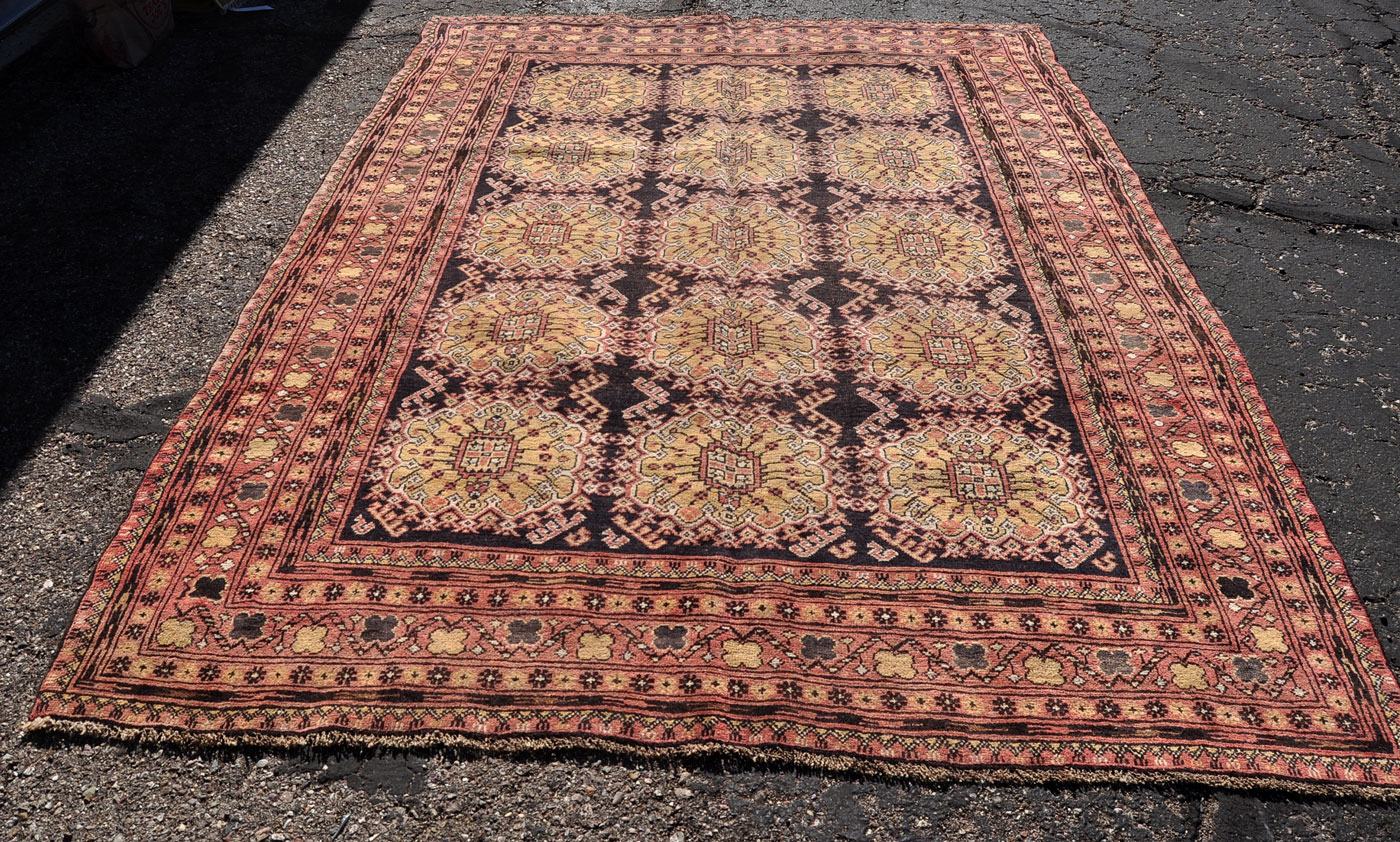 <a class="more-link" href="https://dingo.gallery/product/turkoman-antique-village-rug-9-ft-by-6-ft-7-in/">Continue Reading →</a> Turkoman Bukhara Tekke Rug
