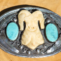 Navajo Ram Buckle Belt