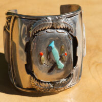 Zuni Quam bluejay cuff