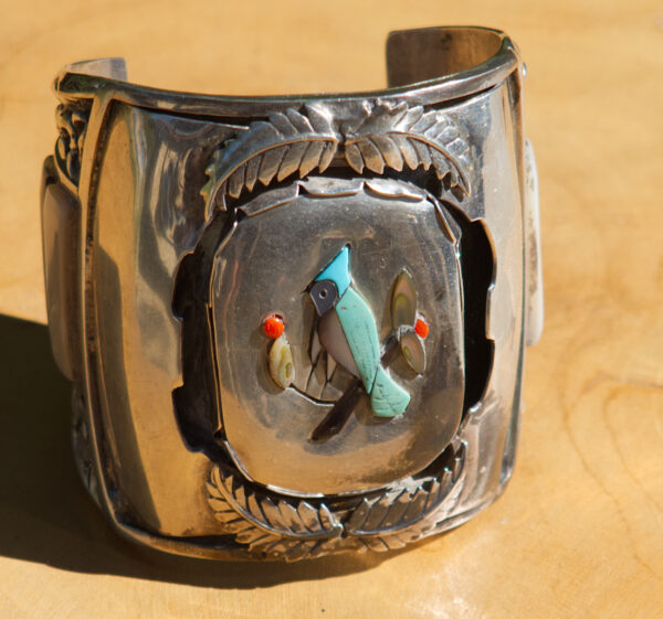 Zuni Quam bluejay cuff