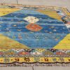<a class="more-link" href="https://dingo.gallery/product/persian-gabbeh-square-qashqai-or-luri-blues-and-yellow-7-ft-5-in-by-7-ft-5-in/">Continue Reading →</a> Blue luri Qashqai Gabbeh yellow rug