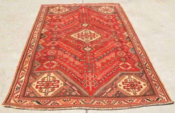 <a class="more-link" href="https://dingo.gallery/product/persian-qashqai-eye-dazzler-8-ft-2-in-by-5-ft-5-in/">Continue Reading →</a> Qashqai tribal rug eye dazzler